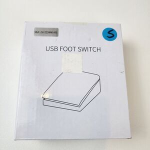 Heayzoki USB Foot Pedal Switch Bluetooth 2.4G Wired Gaming Transcription Yellow